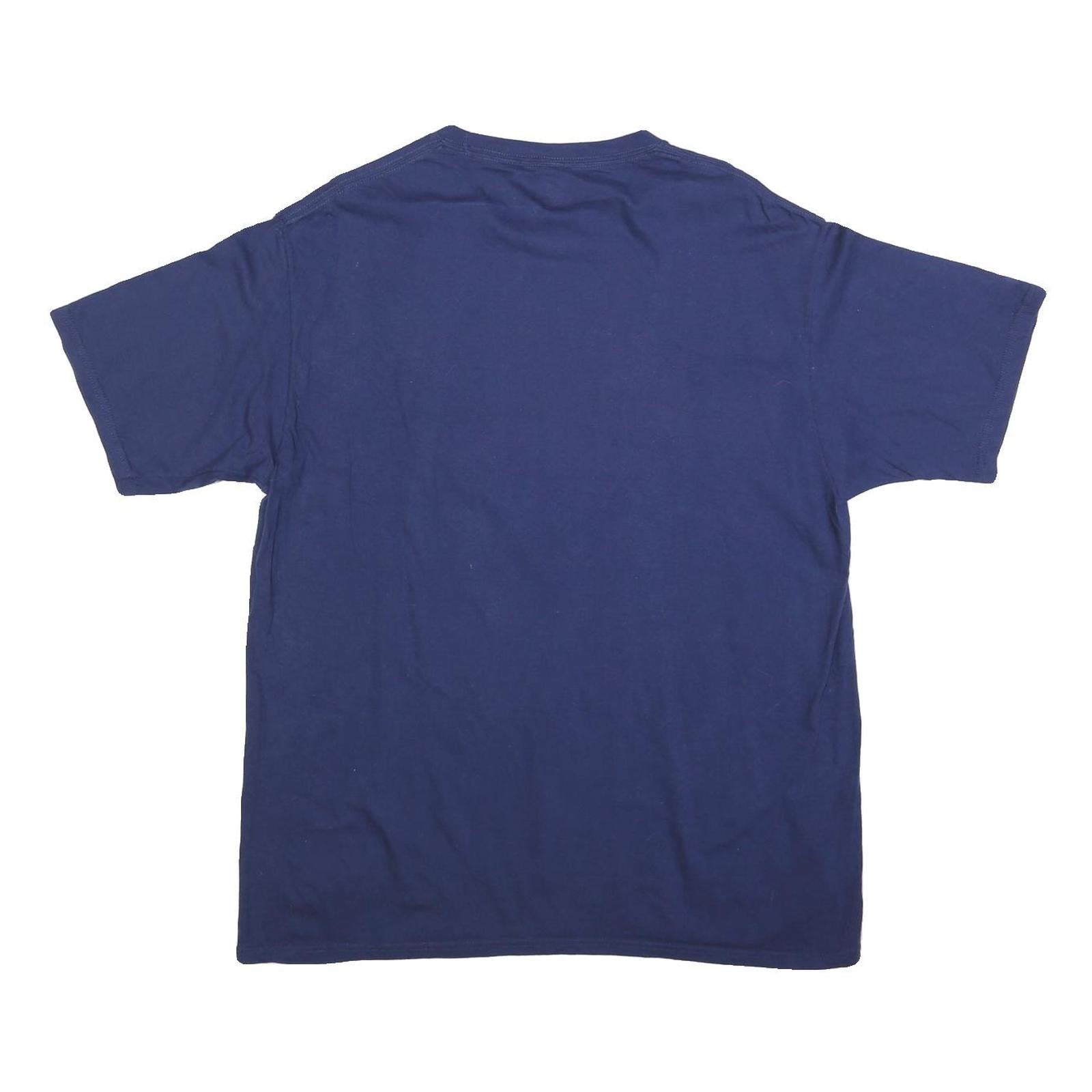 NFL Mens Blue Welcome To Hollywood Jared Goff Graphic T-Shirt XL Crew Neck Short