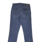 LEVI'S Womens Regular Blue Denim Straight Fit Jeans W28 L29 Classic Zip