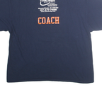 GILDEN Mens Navy Blue Tigers Baseball Graphic T-Shirt 2XL Short Sleeve Crew Neck