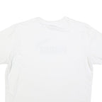 PUMA Mens White Graphic T-Shirt 2XL Short Sleeve Crew Neck Cotton Blend Logo