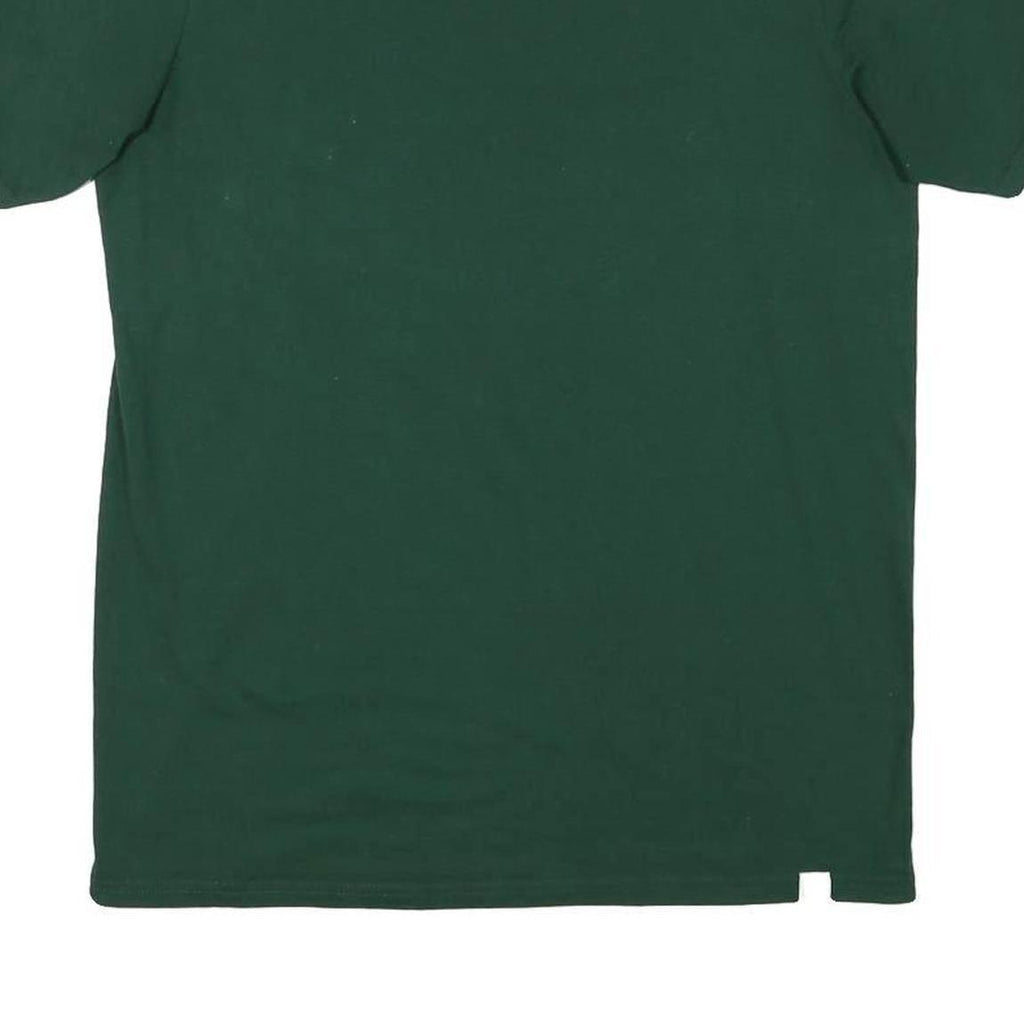 RUSSELL ATHLETIC Mens Green Cotton Blend T-Shirt M Short Sleeve Crew Neck Plain