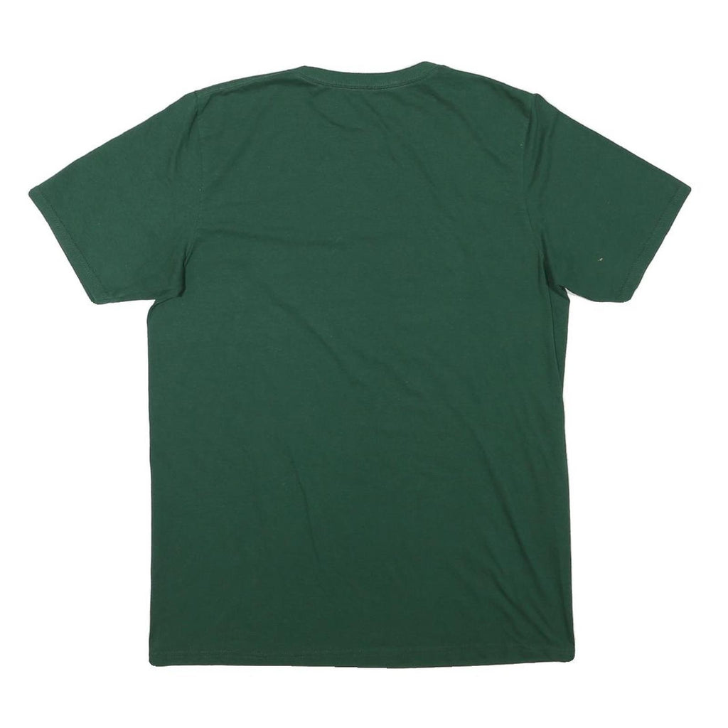RUSSELL ATHLETIC Mens Green Cotton Blend T-Shirt M Short Sleeve Crew Neck Plain