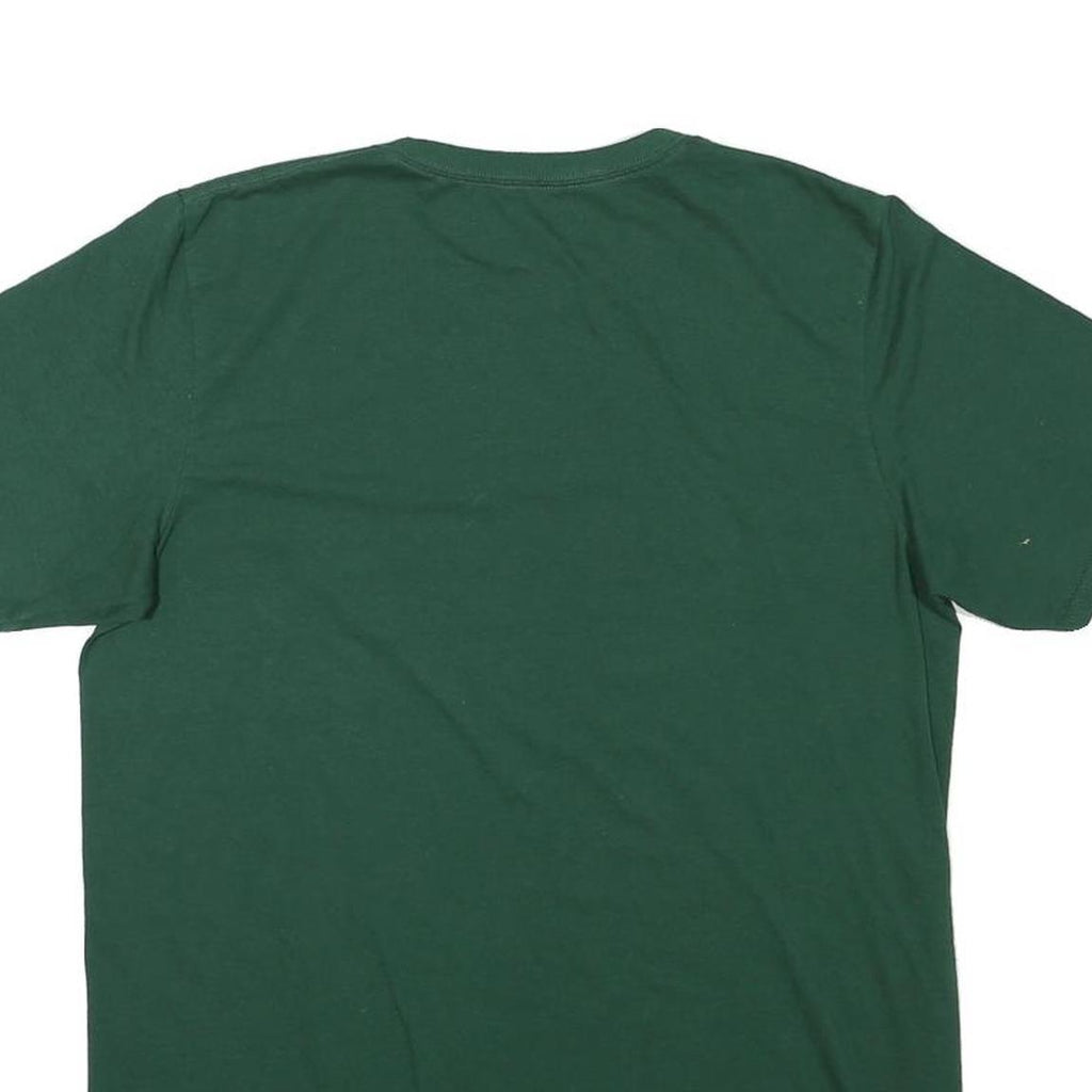 RUSSELL ATHLETIC Mens Green Cotton Blend T-Shirt M Short Sleeve Crew Neck Plain
