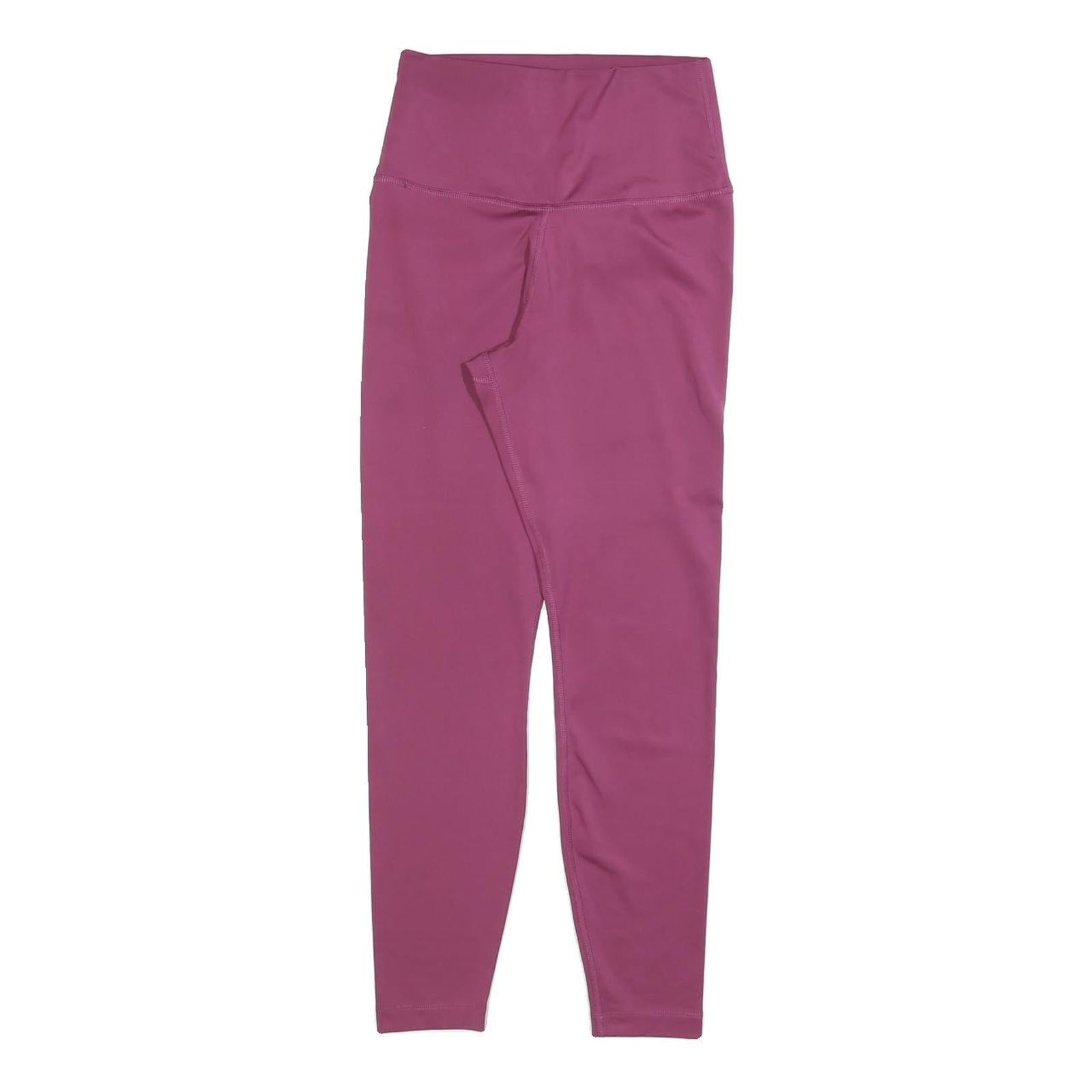 NIKE Womens Joggers Purple Slim Skinny S W20 L26 Activewear Leggings