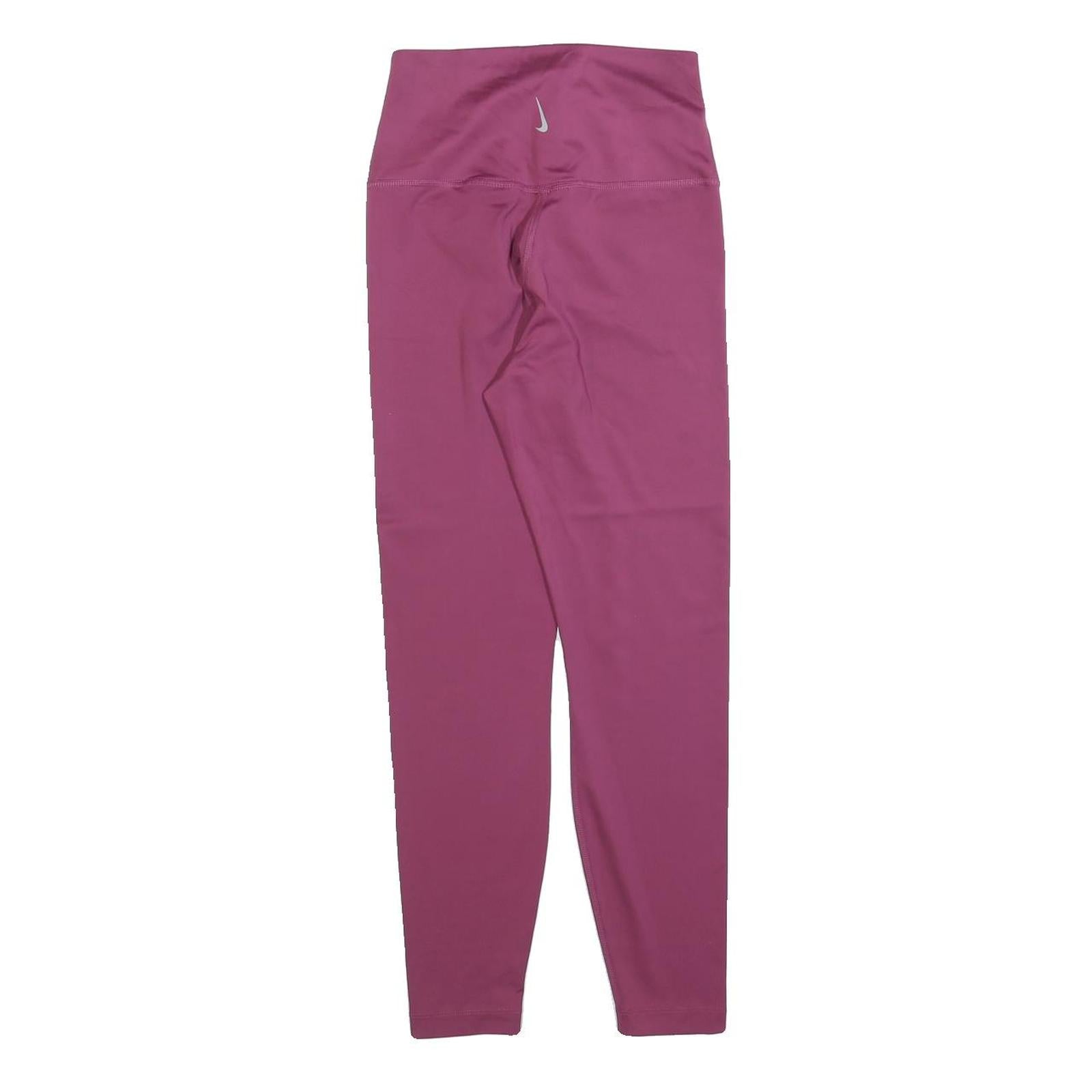 NIKE Womens Joggers Purple Slim Skinny S W20 L26 Activewear Leggings