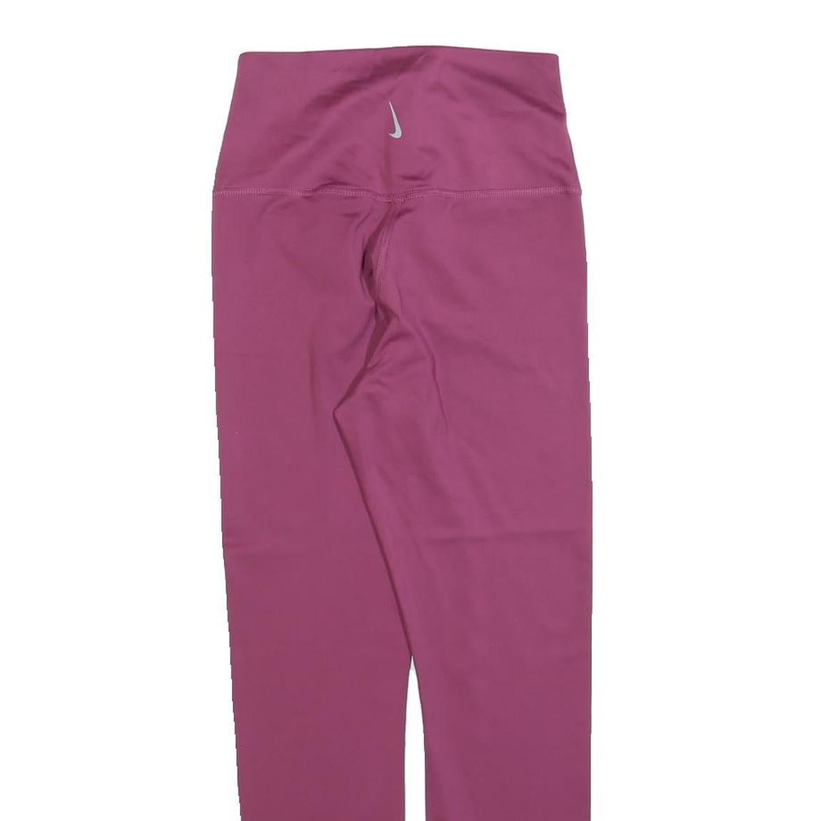NIKE Womens Joggers Purple Slim Skinny S W20 L26 Activewear Leggings