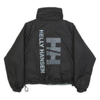 HELLY HANSEN Womens Black & Light Blue Reversible Polyester Zip Jacket XS
