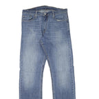 LEVI'S Mens Slim Blue Denim Medium Wash Jeans W31 L33 Classic Cotton Blend Zip