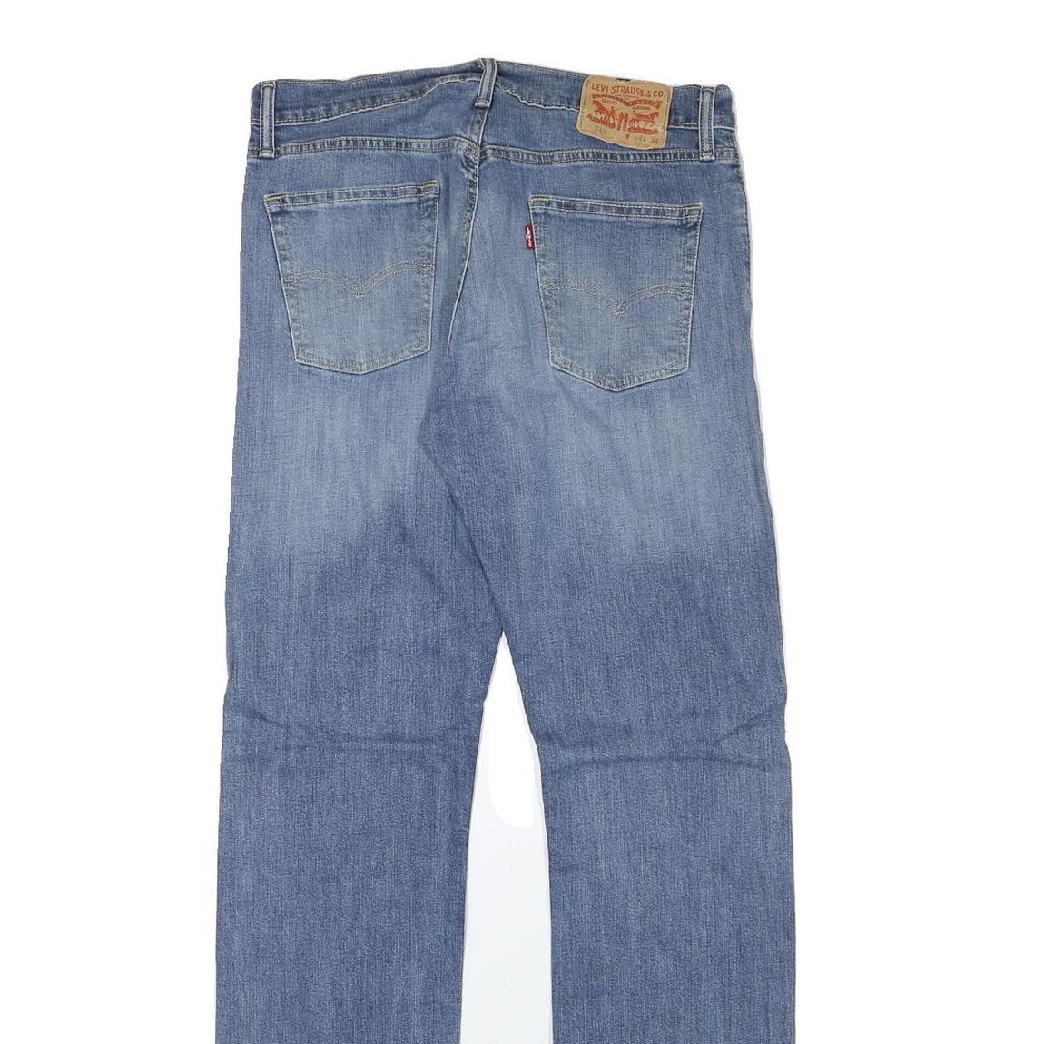 LEVI'S Mens Slim Blue Denim Medium Wash Jeans W31 L33 Classic Cotton Blend Zip