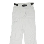 SCHOFFEL Mens Regular Fit Light Grey Polyester Blend Zip Trousers W30 L32