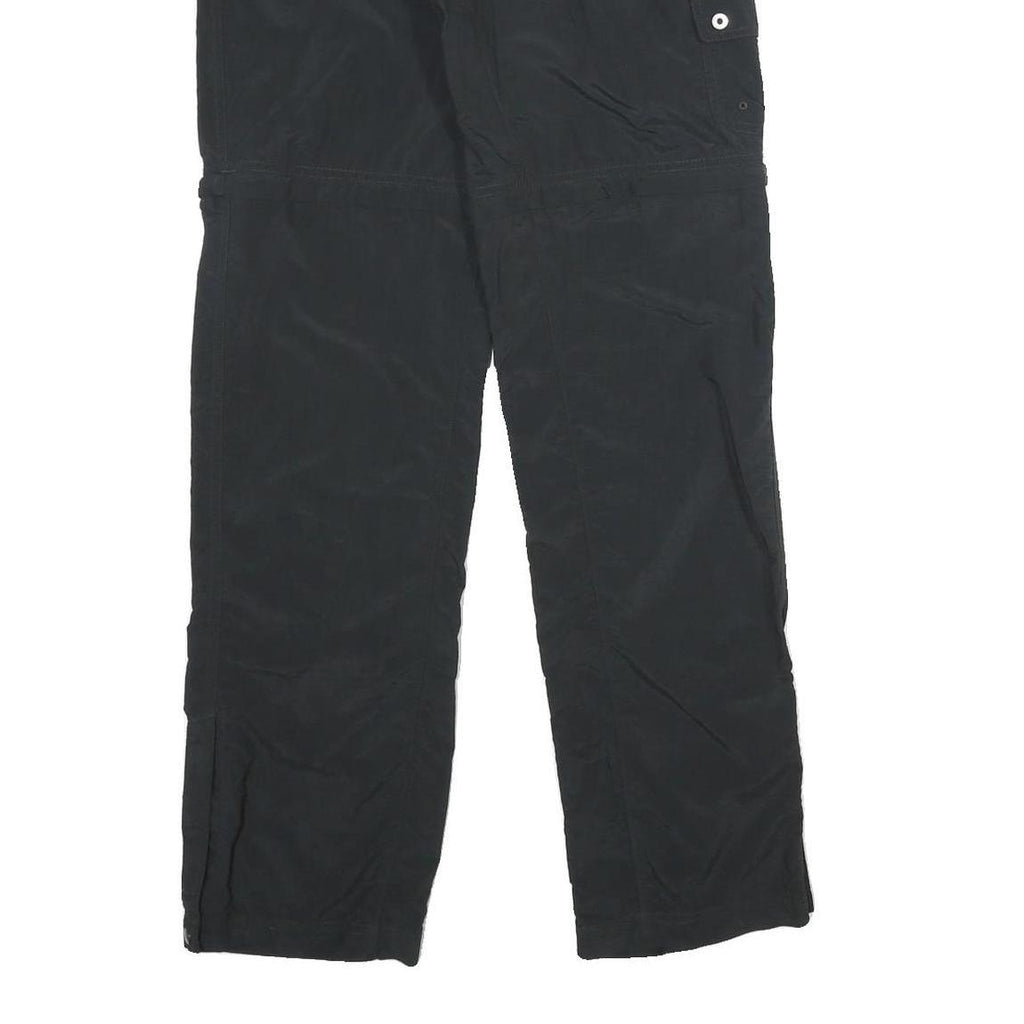 COLUMBIA Womens Black Regular Fit Straight Leg Trousers W30 L32 Outdoor Zip