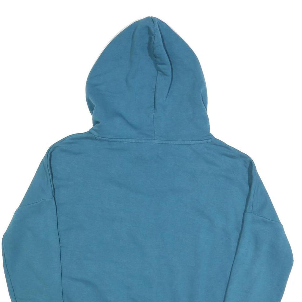 PUMA Womens Blue Hoodie UK 12 Cotton Blend Pullover Casual Sweatshirt