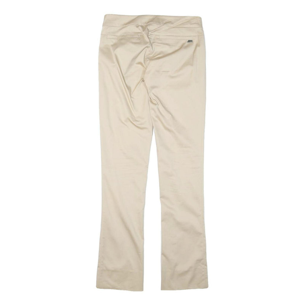 MISS SIXTY Womens Slim Cream Trousers W28 L33 Zip Closure Polyester Blend