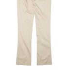 MISS SIXTY Womens Slim Cream Trousers W28 L33 Zip Closure Polyester Blend