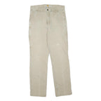 CARHARTT Mens Cotton Blend Beige Regular Fit Straight Leg Trousers W34 L34