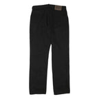 MAVERICK Mens Black Regular Straight Denim Cotton Blend Zip W32 L32 Classic