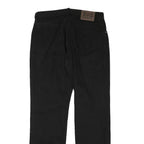 MAVERICK Mens Black Regular Straight Denim Cotton Blend Zip W32 L32 Classic