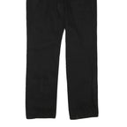 MAVERICK Mens Black Regular Straight Denim Cotton Blend Zip W32 L32 Classic