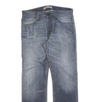 LEVI'S 506 Mens Regular Jeans Blue Denim W36 L34 Classic Cotton Zip