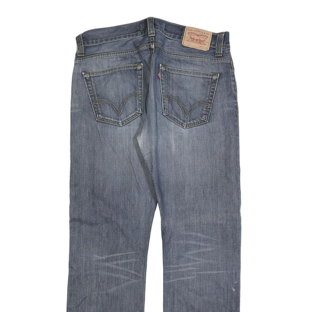 LEVI'S 506 Mens Regular Jeans Blue Denim W36 L34 Classic Cotton Zip