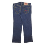 DICKIES Womens Regular Fit Denim Blue Jeans W32 L27 Zip Closure Classic Comfort