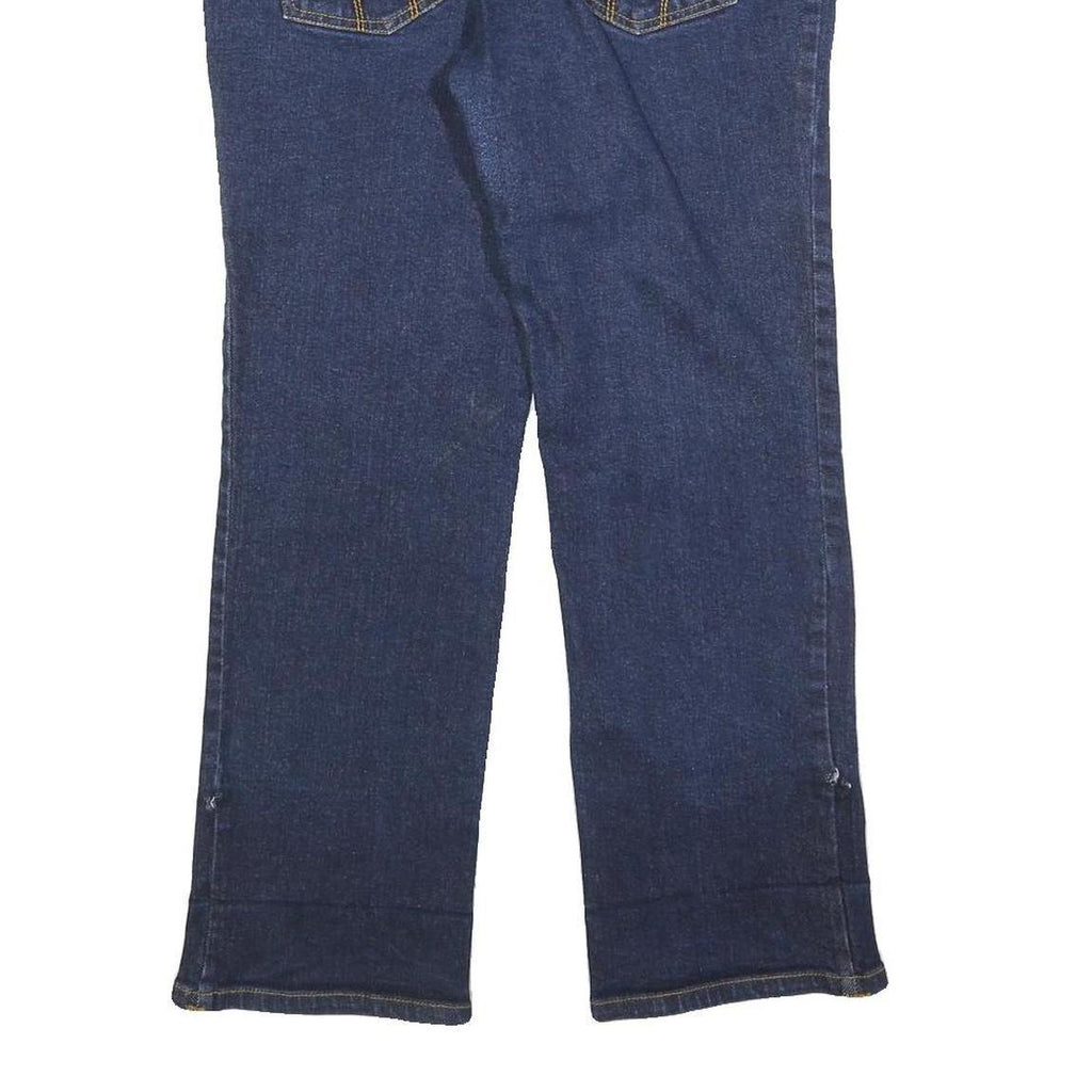 DICKIES Womens Regular Fit Denim Blue Jeans W32 L27 Zip Closure Classic Comfort