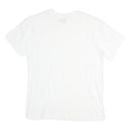 CALVIN KLEIN Mens White Classic T-Shirt L Short Sleeve Crew Neck Plain Cotton