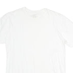 CALVIN KLEIN Mens White Classic T-Shirt L Short Sleeve Crew Neck Plain Cotton