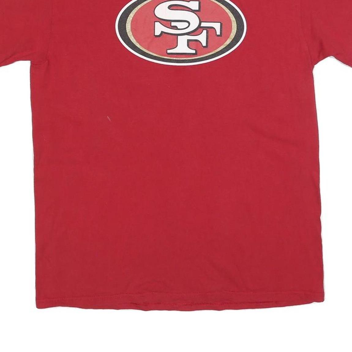 NFL Mens Red San Francisco 49ers Graphic T-Shirt M Short Sleeve Crew Neck
