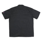 DICKIES Mens Black L Workwear Short Sleeve Shirt Cotton Polyester Blend