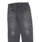 DICKIES Mens Regular Fit Black Denim Jeans W34 L32 Durable Workwear