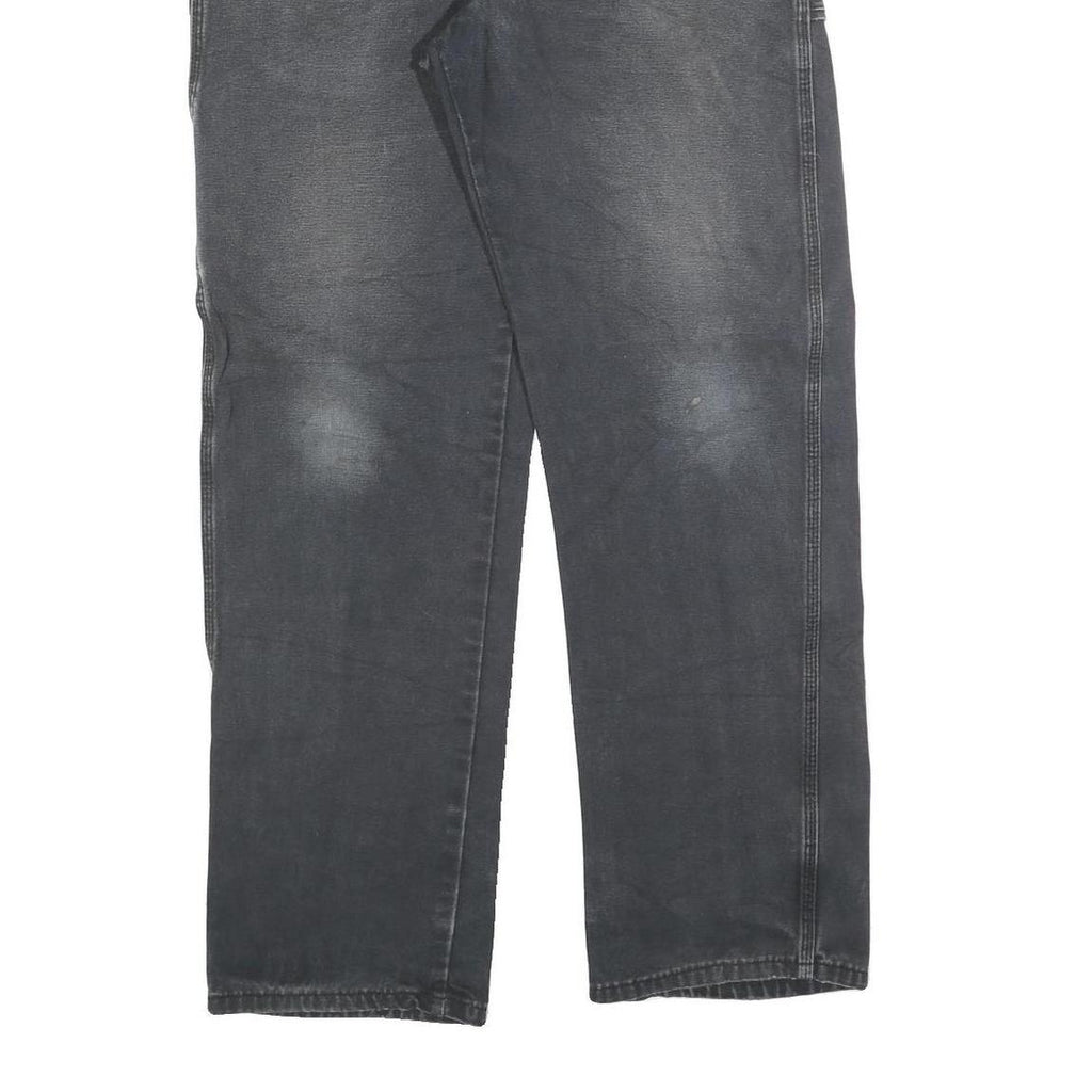 DICKIES Mens Regular Fit Black Denim Jeans W34 L32 Durable Workwear