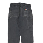 DICKIES Mens Regular Fit Black Denim Jeans W34 L32 Durable Workwear