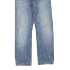 LEVI'S 501 Mens Jeans Blue Regular Straight Denim Medium W30 L27 Classic Fit Zip