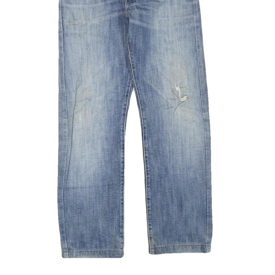 LEVI'S 501 Mens Jeans Blue Regular Straight Denim Medium W30 L27 Classic Fit Zip