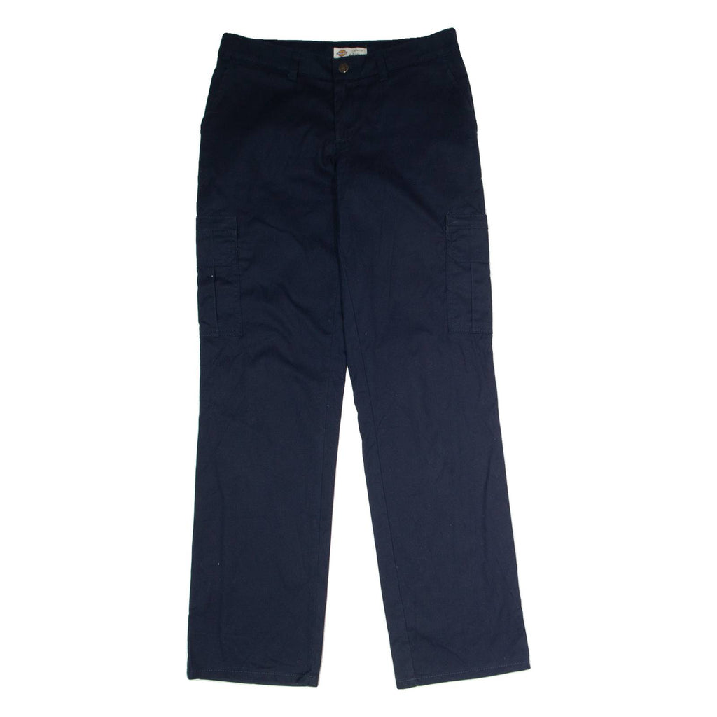 DICKIES Workwear Cargo Womens Trousers Blue Regular Straight W32 L32