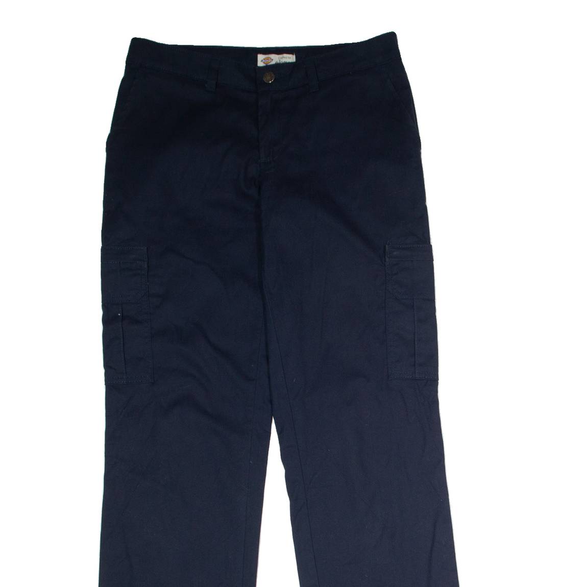 DICKIES Workwear Cargo Womens Trousers Blue Regular Straight W32 L32