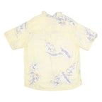 IVY CREW Mens Hawaiian Shirt Yellow Floral M
