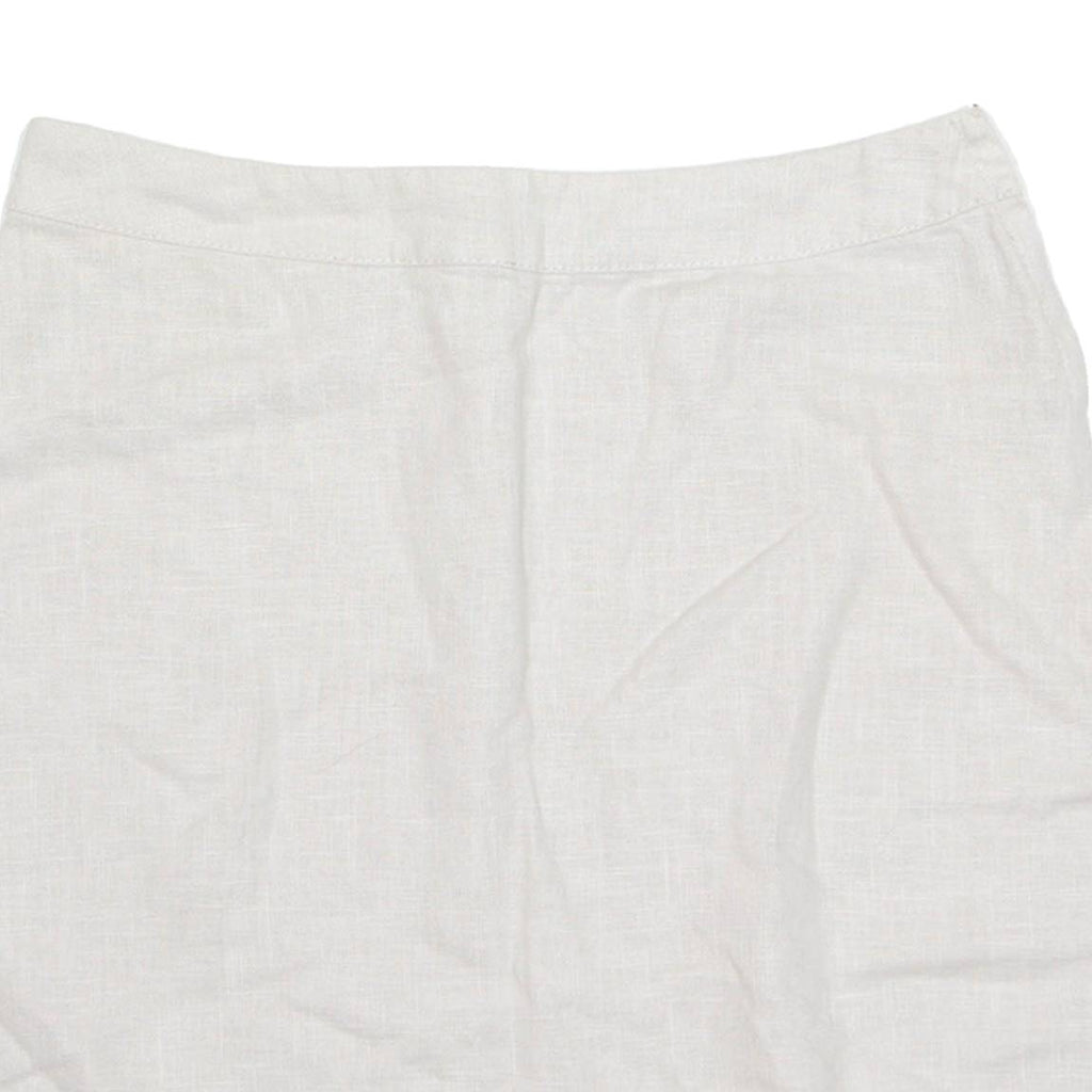 FRENCH CONNECTION Womens A-Line Skirt Beige Short Linen UK 10