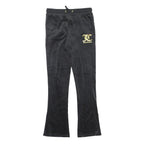 JUICY COUTURE Womens Joggers Black Slim Flared M W28 L30 Logo Print
