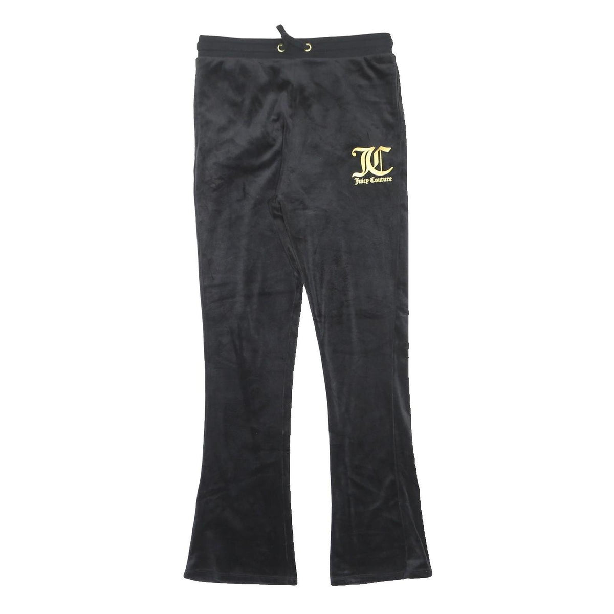 JUICY COUTURE Womens Joggers Black Slim Flared M W28 L30 Logo Print