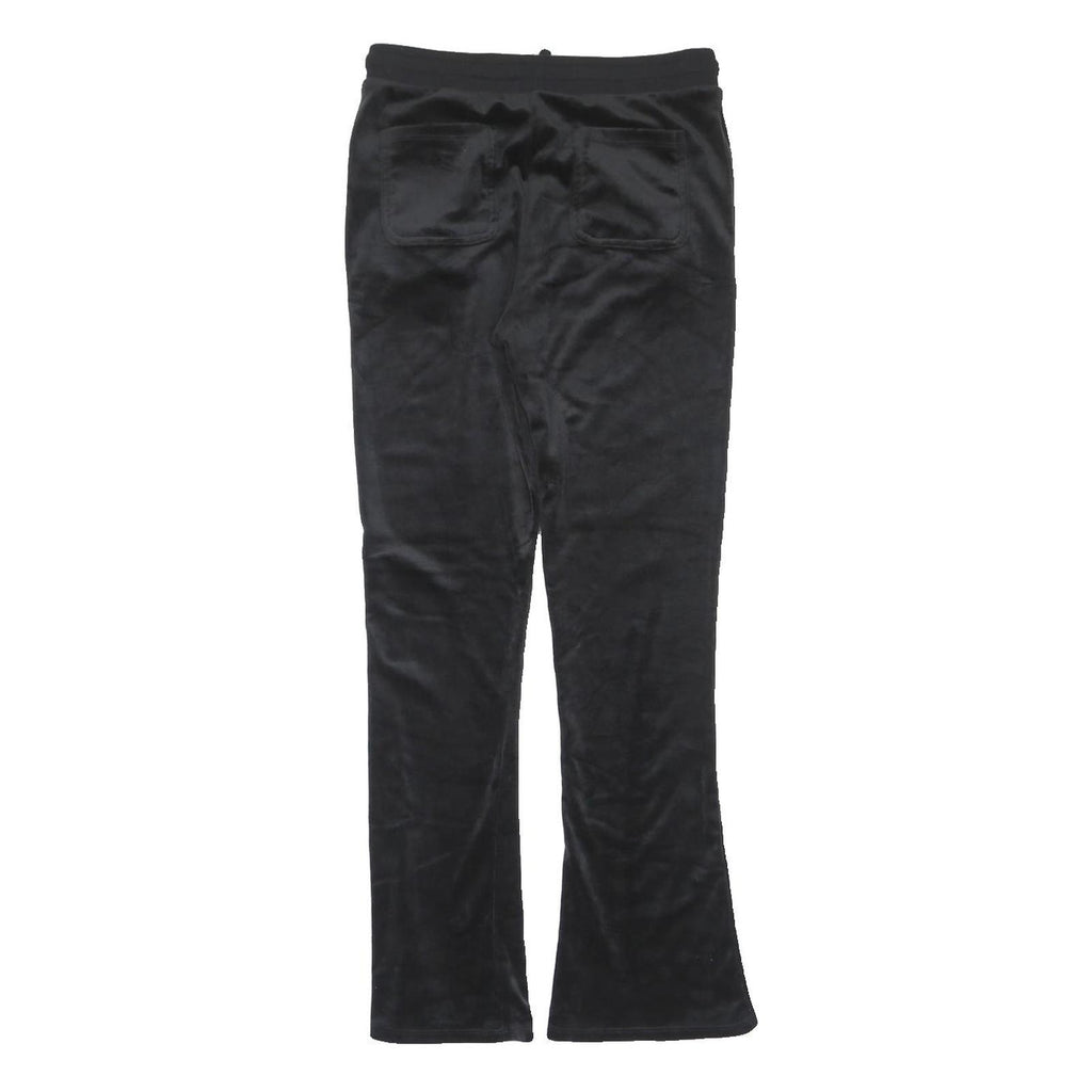 JUICY COUTURE Womens Joggers Black Slim Flared M W28 L30 Logo Print