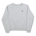 FILA Mens Grey Cotton Blend Crew Neck Sweatshirt M Classic Logo Pullover