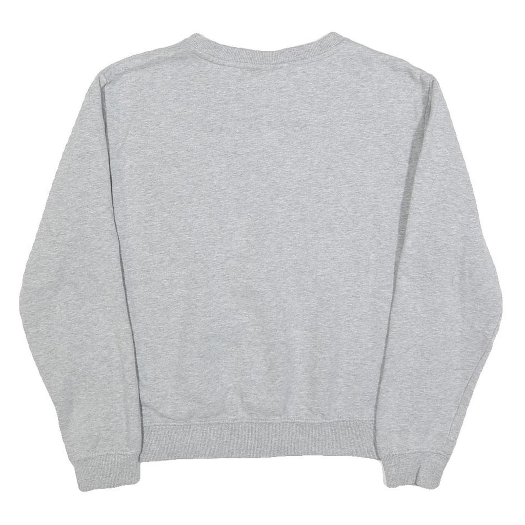 FILA Mens Grey Cotton Blend Crew Neck Sweatshirt M Classic Logo Pullover