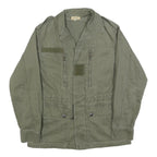 PIKO Mens Green Cotton Button Jacket S Military Casual Lightweight