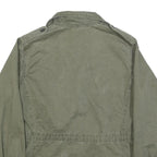 PIKO Mens Green Cotton Button Jacket S Military Casual Lightweight