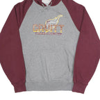 SPORT-TEK Mens Grey & Maroon Cross Country Pullover Hoodie M Cotton Blend