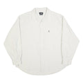 RALPH LAUREN POLO JEANS COMPANY Mens White Cotton Blend Shirt L Casual Long
