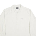 RALPH LAUREN POLO JEANS COMPANY Mens White Cotton Blend Shirt L Casual Long