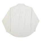 RALPH LAUREN POLO JEANS COMPANY Mens White Cotton Blend Shirt L Casual Long